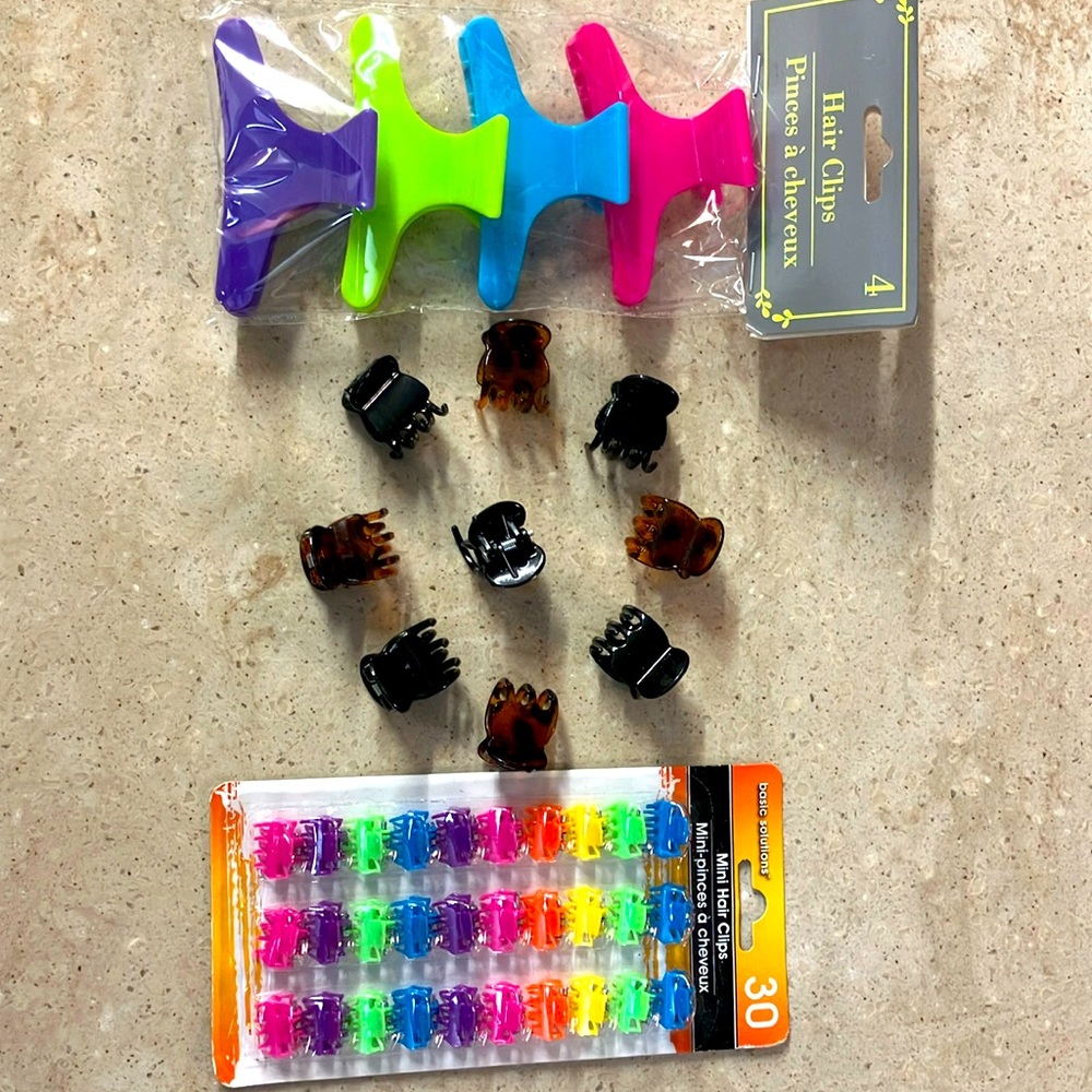 Butterfly clips assorted bundle
